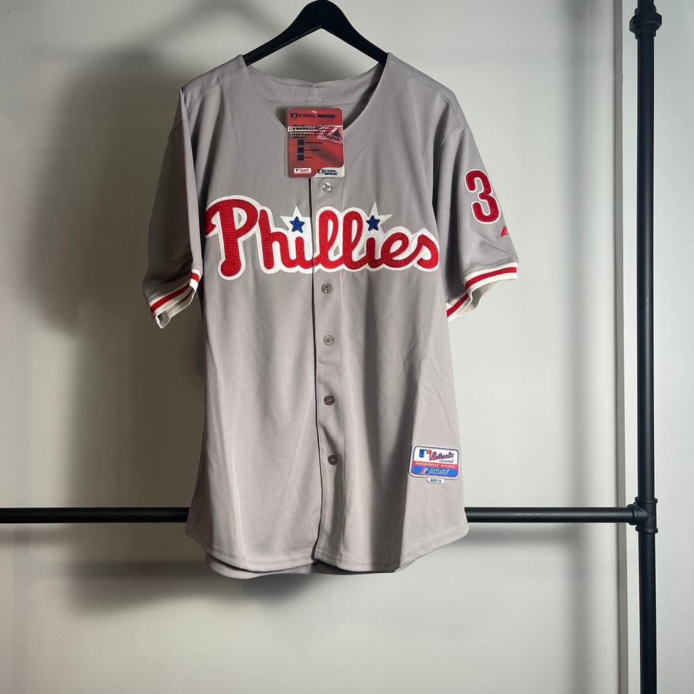 Men's Majestic Philadelphia Phillies Halladay Jersey size 50